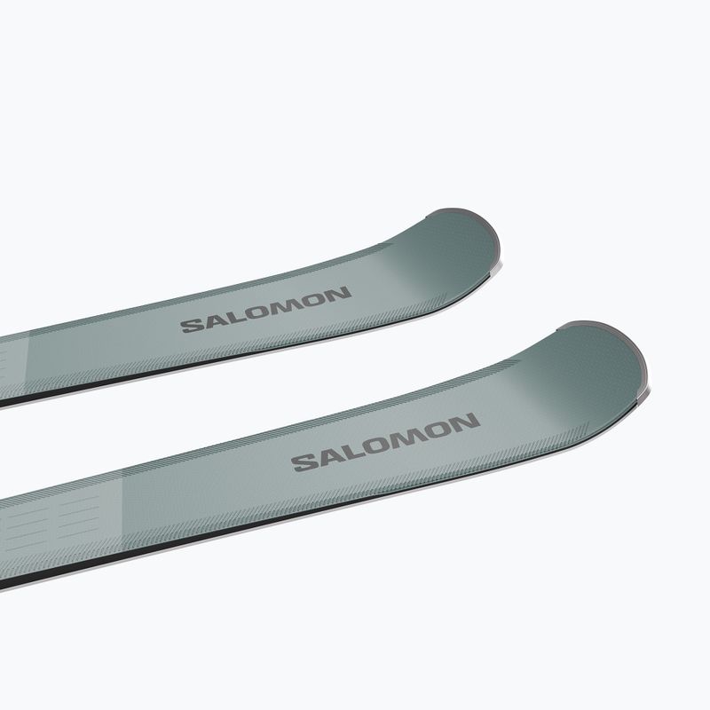 Kalnų slidės + apkaustai Salomon S/Max 8 + M10 GW wrought iron/black 5