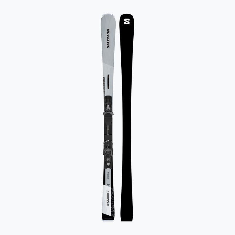 Kalnų slidės + apkaustai Salomon S/Max 12 + I12 GW silver/black 3