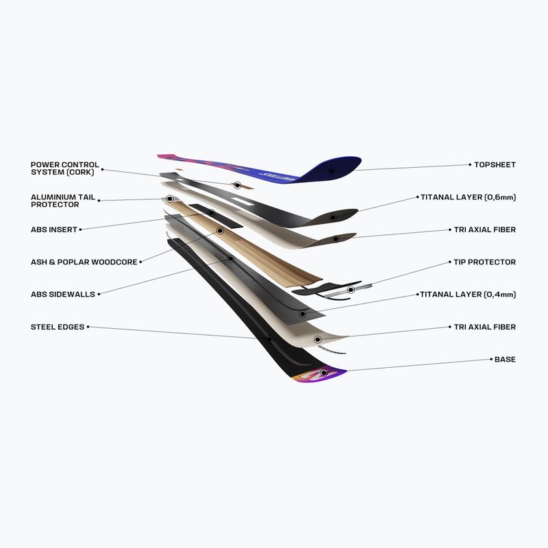 Kalnų slidės + apkaustai Salomon Equipe SL 12 + I12 GW race blue/equipe red 7