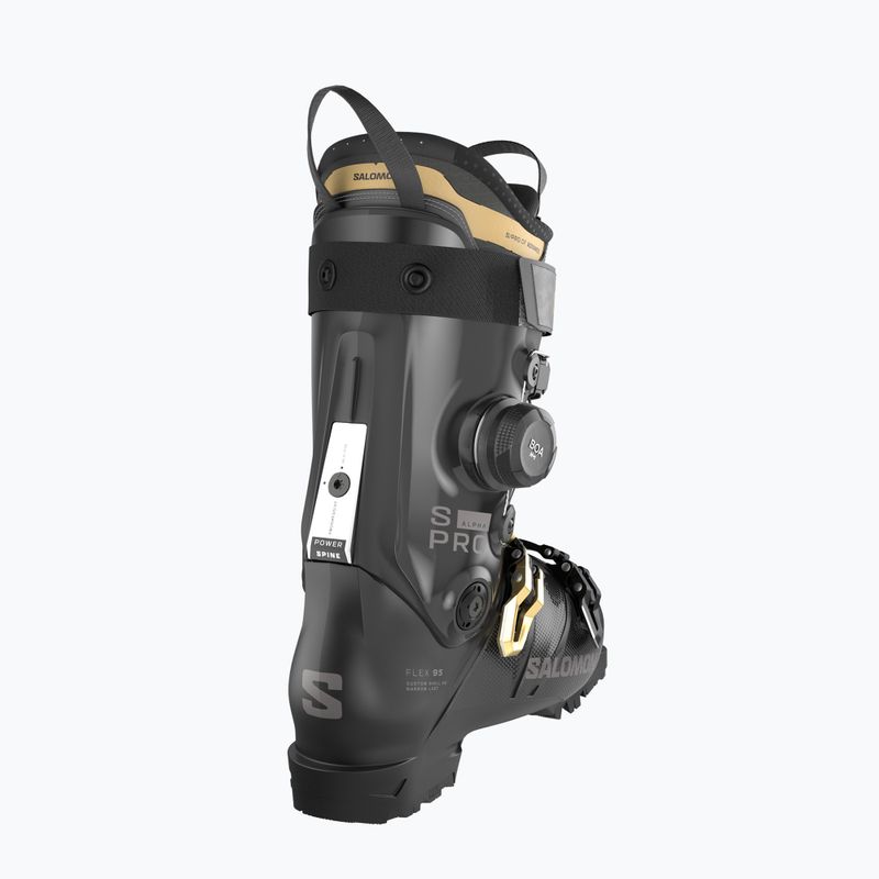 Moteriški slidinėjimo batai Salomon S/Pro Alpha C Boa 95 W black/gold met./dark grey met 4