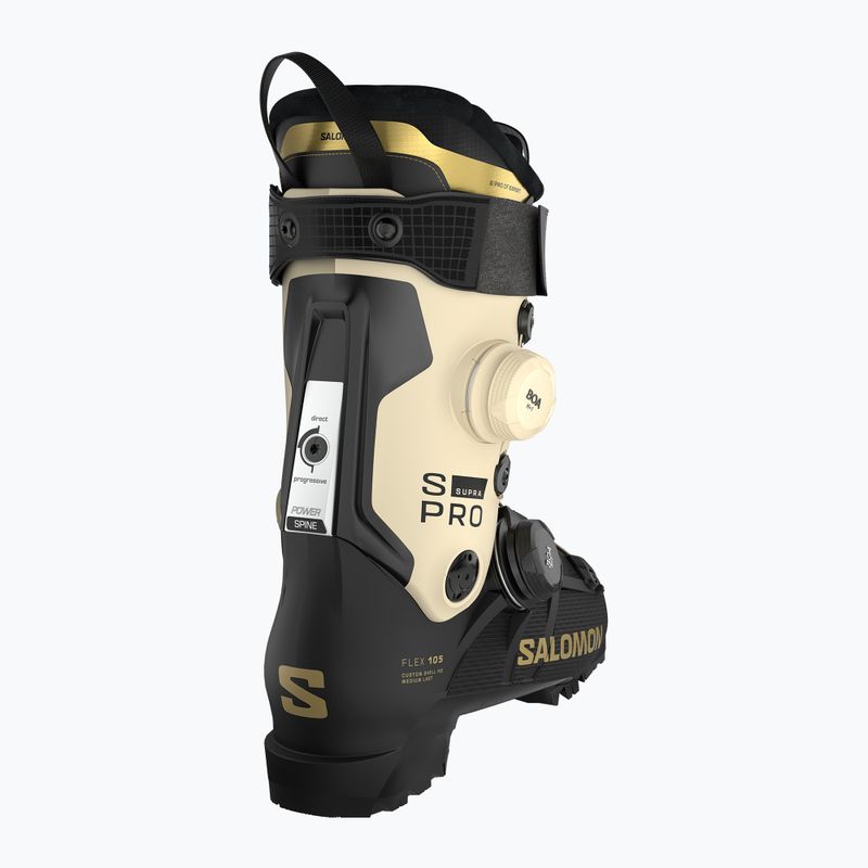Moteriški slidinėjimo batai Salomon S/PRO Supra Dual Boa 105 W black/ birch/gold met 2