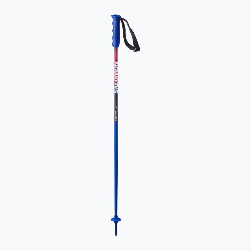 Vaikiškos slidžių lazdos Salomon Equipe ALU Jr race blue/red 2