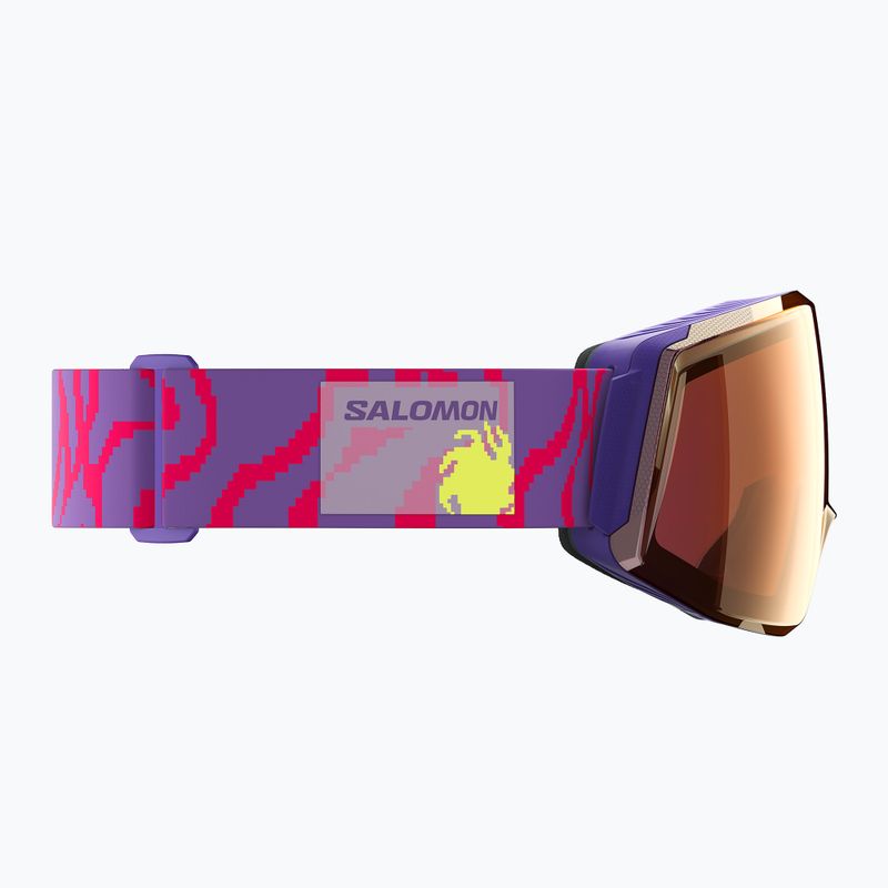 Slidinėjimo akiniai Salomon Skarn Prime Sigma S2+S1 ultra violet/sigma copper/sigma clear pink 5