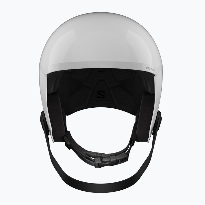 Vaikiškas slidinėjimo šalmas Salomon Equipe Fis + Chinguard Jr white/race blue 2