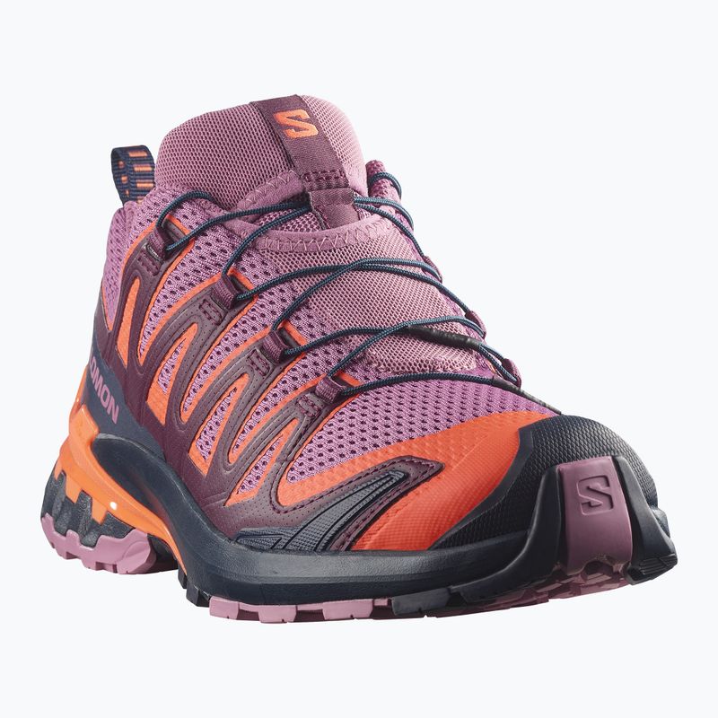 Moteriški bėgimo batai Salomon XA Pro 3D V9 dusky orchid/huckleberry 2