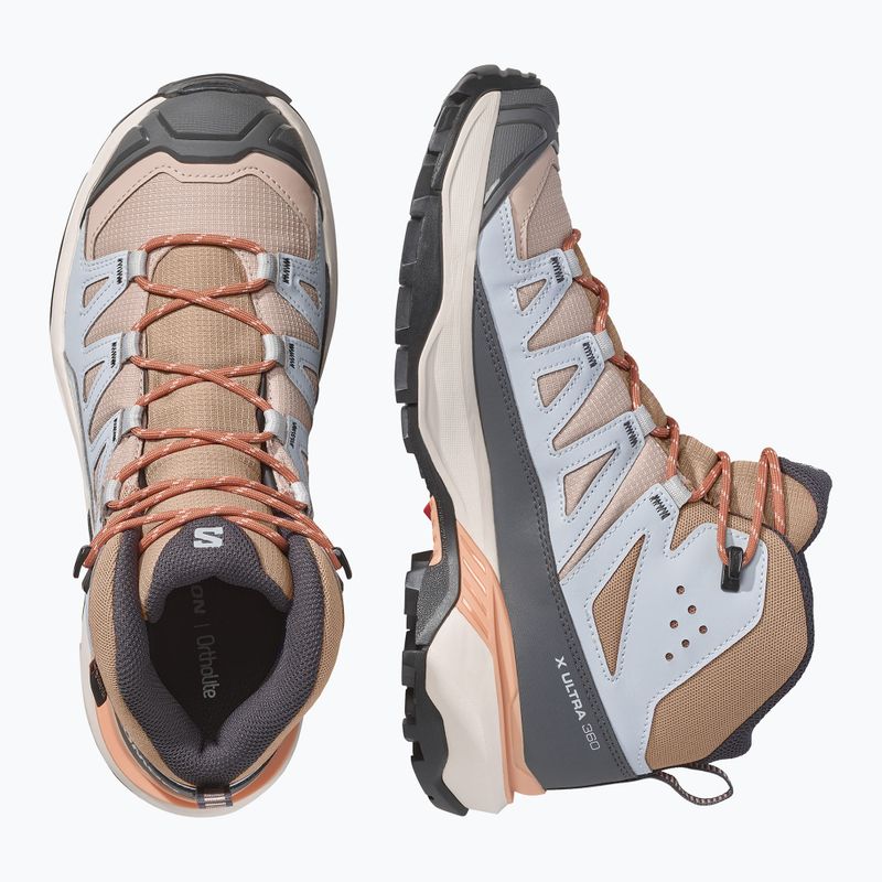 Moteriški žygio batai Salomon X Ultra 360 MID GTX oxford tan/pearl blue 6
