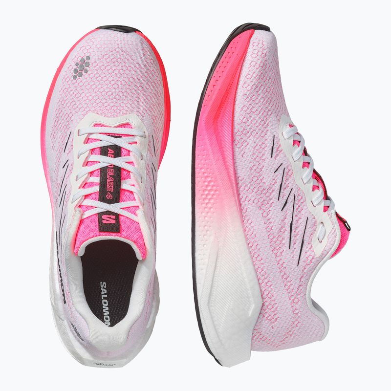 Moteriški bėgimo batai Salomon Aero Blaze 4 white/knockout pink 3