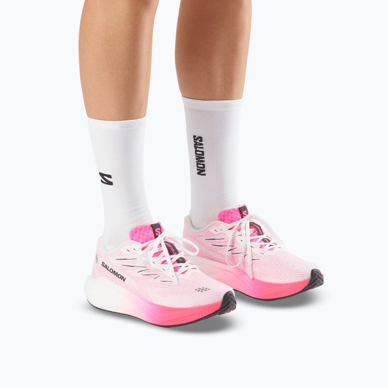Moteriški bėgimo batai Salomon Aero Blaze 4 white/knockout pink 5