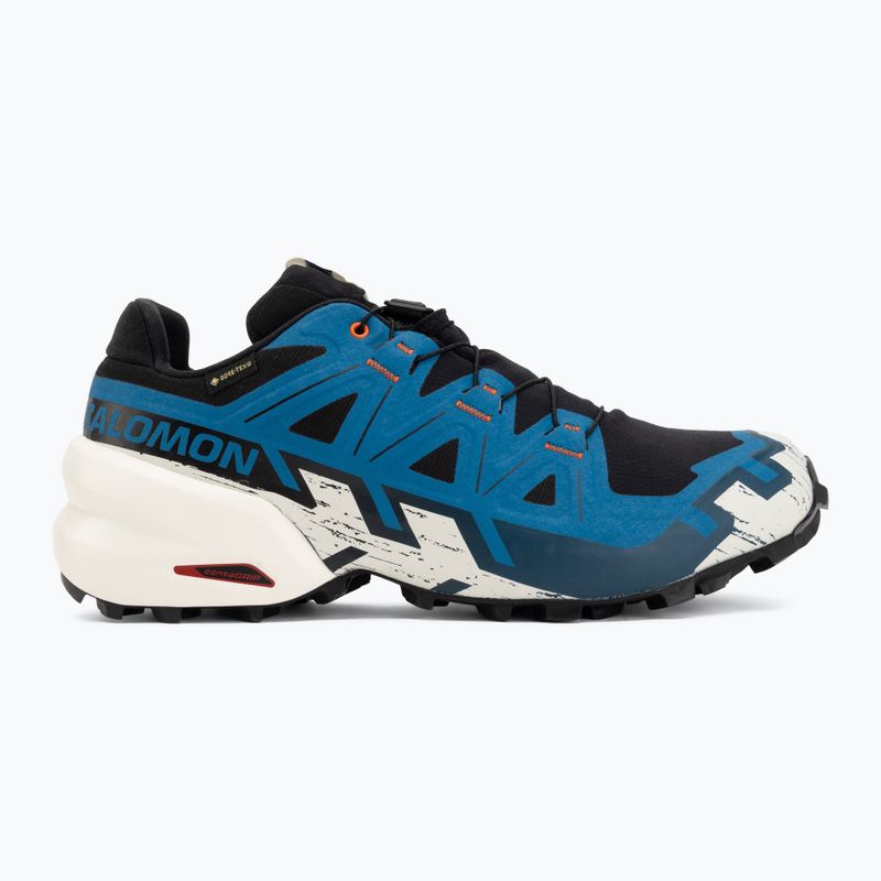 Vyriški bėgimo batai Salomon Speedcross 6 GTX black/mykonos blue 2
