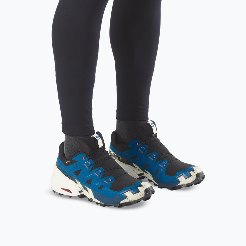 Vyriški bėgimo batai Salomon Speedcross 6 GTX black/mykonos blue 6