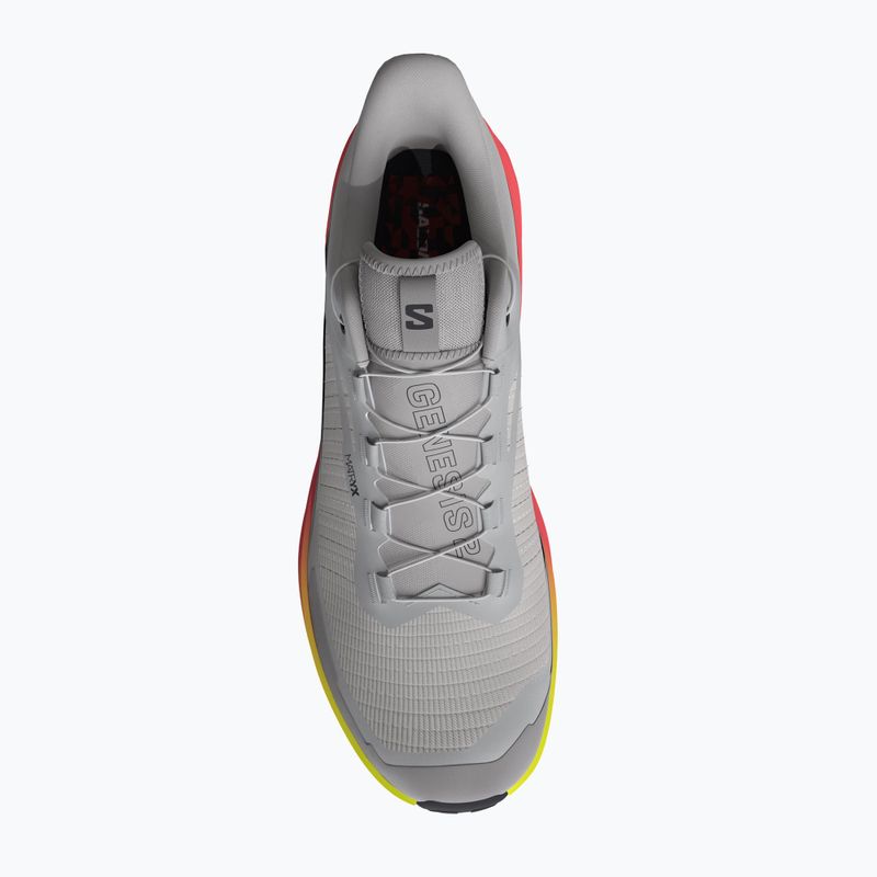 Vyriški bėgimo batai Salomon Genesis 2 gray violet/safety yellow 3