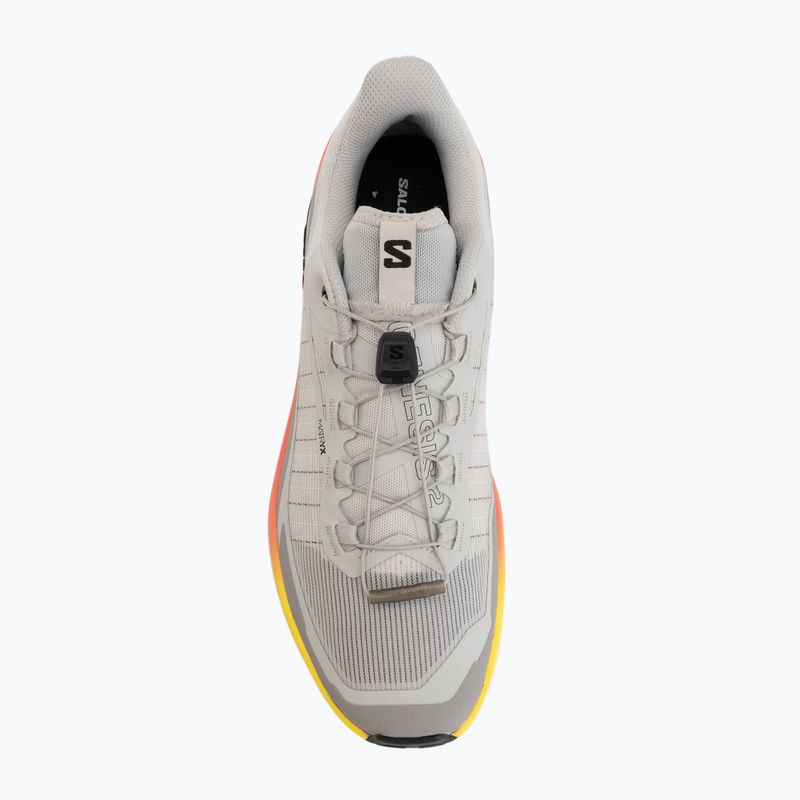 Vyriški bėgimo batai Salomon Genesis 2 gray violet/safety yellow 5