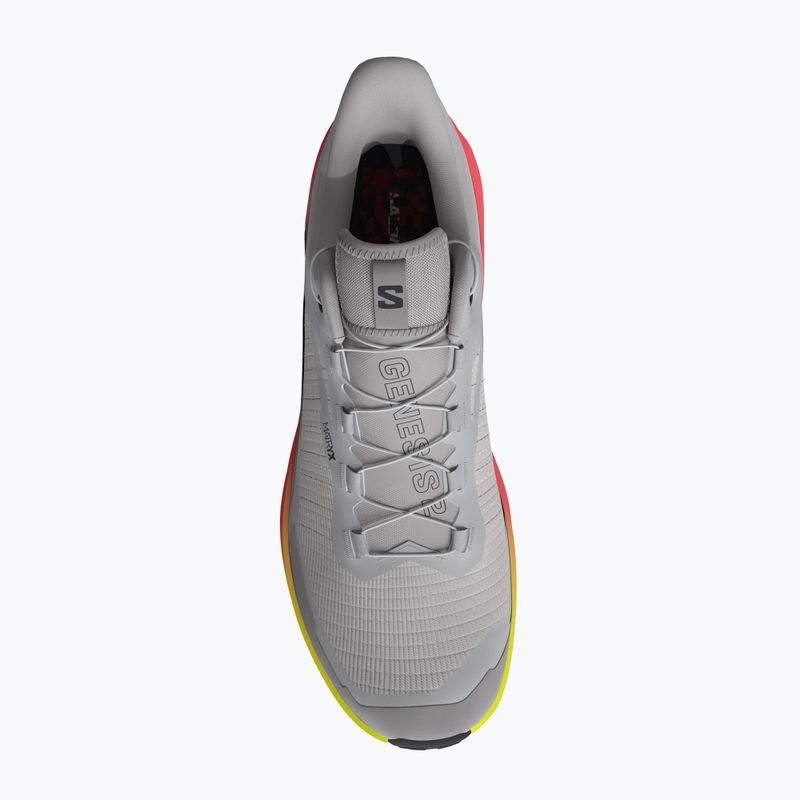 Moteriški bėgimo batai Salomon Genesis 2 gray violet/safety yellow 3