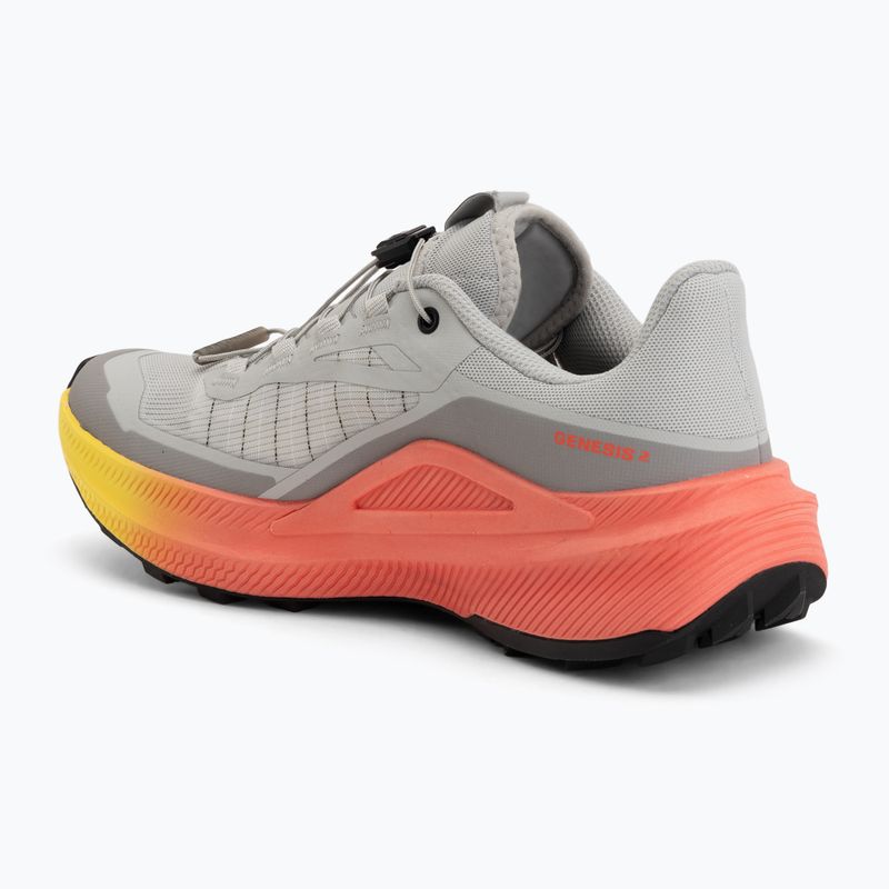 Moteriški bėgimo batai Salomon Genesis 2 gray violet/safety yellow 3