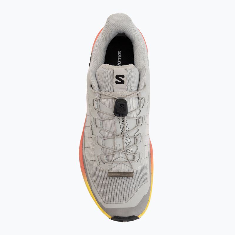 Moteriški bėgimo batai Salomon Genesis 2 gray violet/safety yellow 5