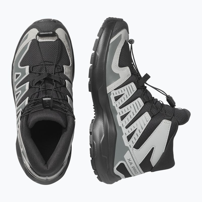 Vaikiški turistiniai batai Salomon XA PRO MID Waterproof black/sedona sage 3