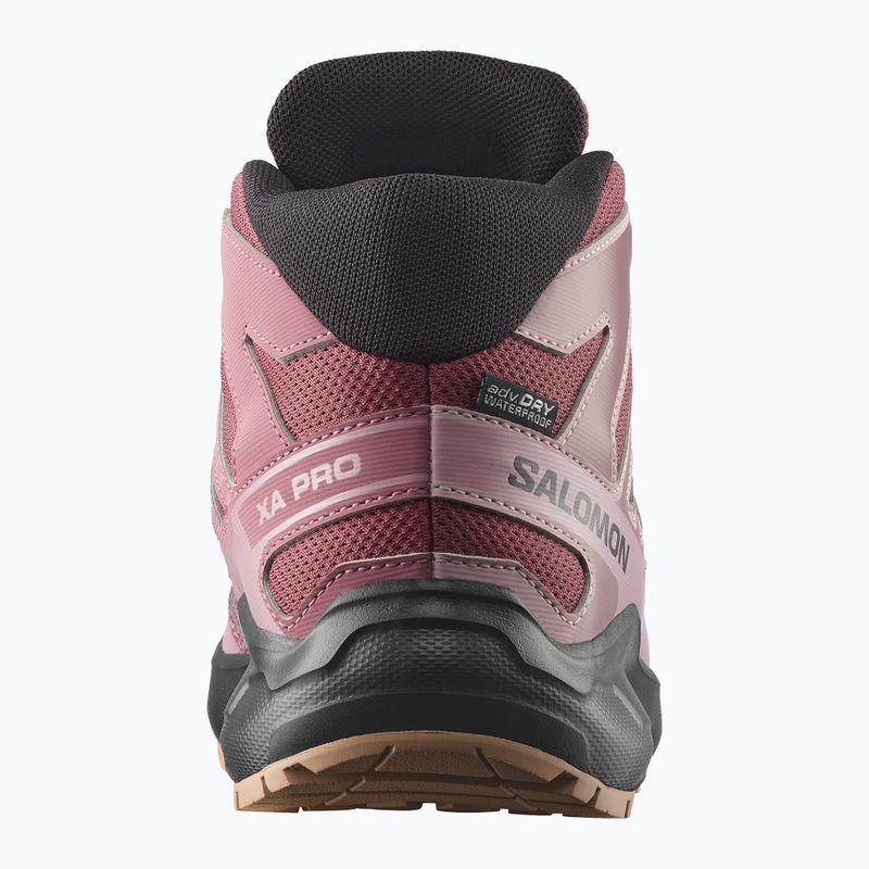 Vaikiški turistiniai batai Salomon XA Pro Mid Waterproof nocturne/dusky orchid 2