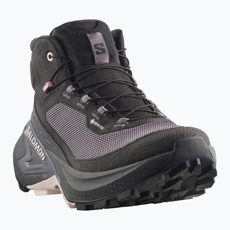 Moteriški turistiniai batai Salomon Genesis Mid GTX black/dawn pink