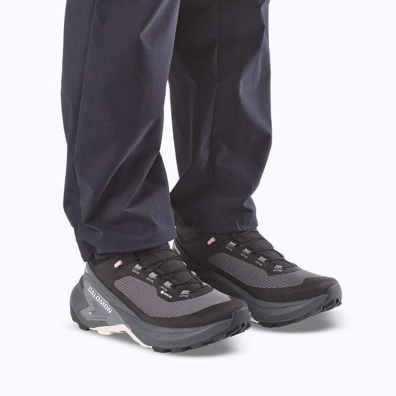 Moteriški turistiniai batai Salomon Genesis Mid GTX black/dawn pink 5