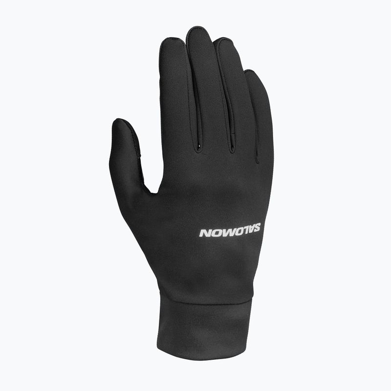 Bėgimo pirštinės Salomon Tech Softshell deep black 3