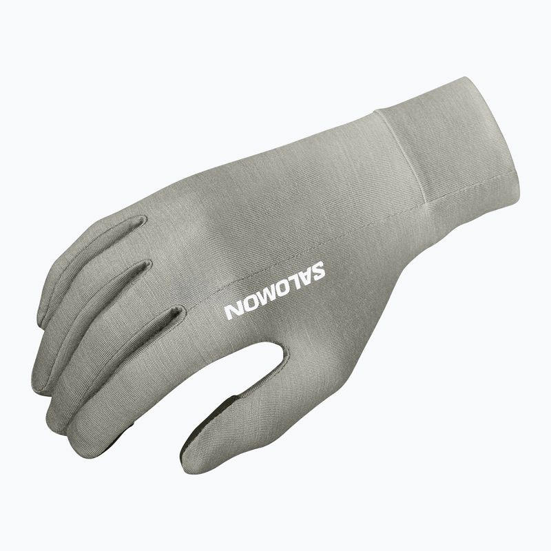 Bėgimo pirštinės Salomon Merino Gloves castor gray 2