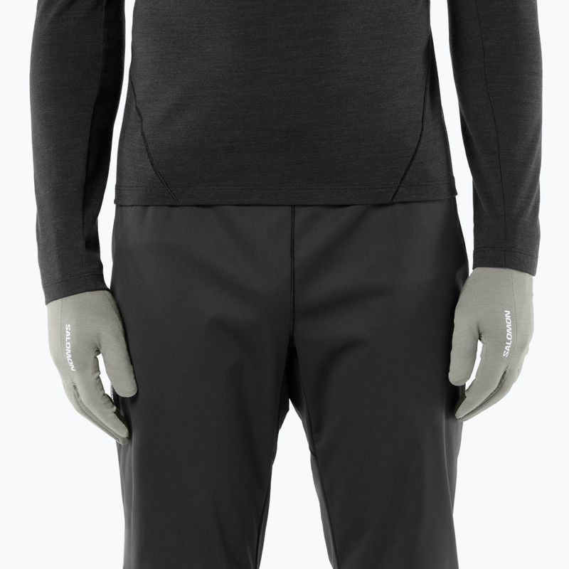 Bėgimo pirštinės Salomon Merino Gloves castor gray 4