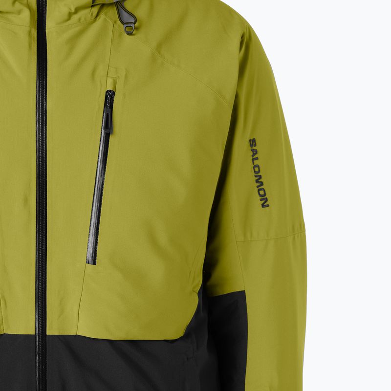 Vyriška slidinėjimo striukė Salomon Brilliant 2.0 cardamon seed/deep black 4