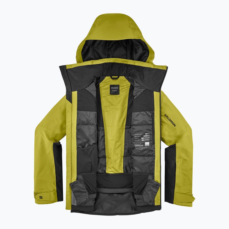 Vyriška slidinėjimo striukė Salomon Brilliant 2.0 cardamon seed/deep black 8