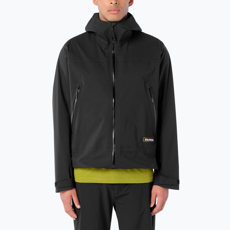 Vyriška lietaus striukė Salomon Outquest 2.5L deep black