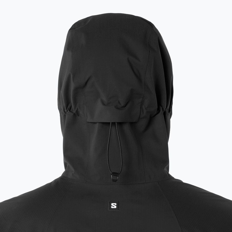 Vyriška lietaus striukė Salomon Outquest 2.5L deep black 3