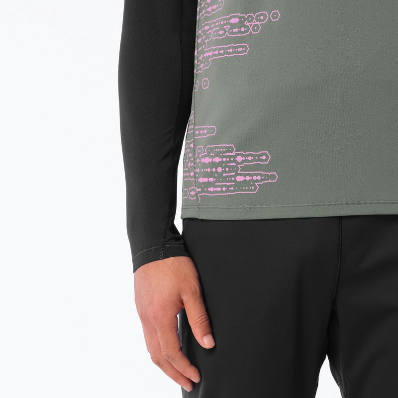 Vyriški bėgimo marškinėliai Salomon Sense Aero GFX Tee SS castor gray/pink frosting 3