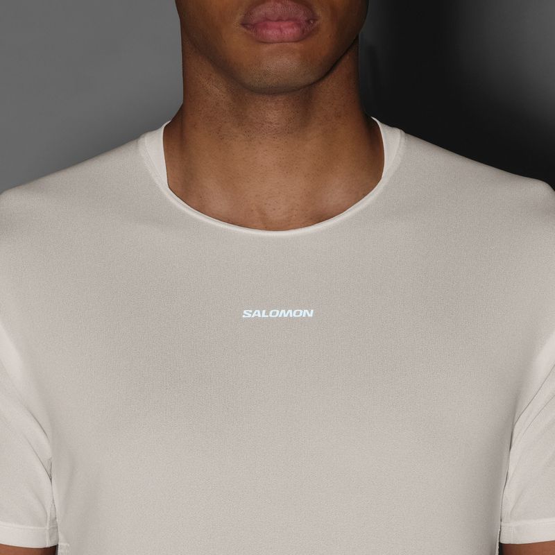 Vyriški bėgimo marškinėliai Salomon Sense Aero GFX Tee SS whisper white/raind day/bright white 4