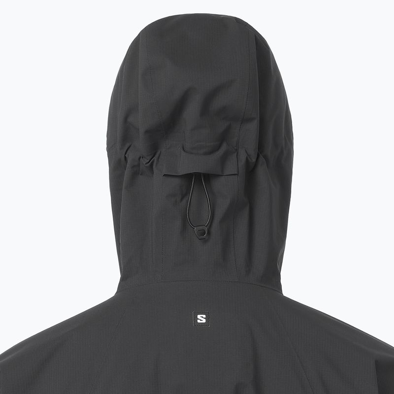 Moteriškas lietaus paltas Salomon Outquest 2.5L deep black 3