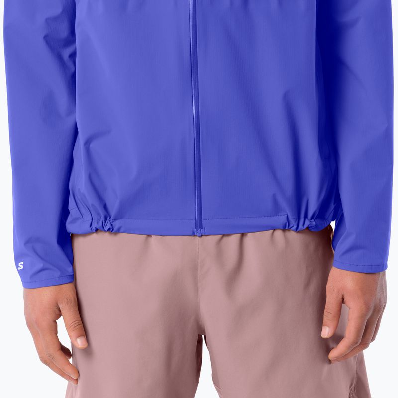 Vyriška bėgimo striukė Salomon Bonatti Waterproof clematis blue 4