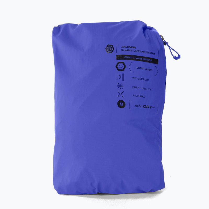 Vyriška bėgimo striukė Salomon Bonatti Waterproof clematis blue 9