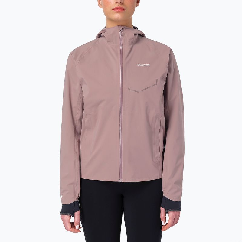 Moteriška bėgimo striukė Salomon Bonatti Waterproof antler
