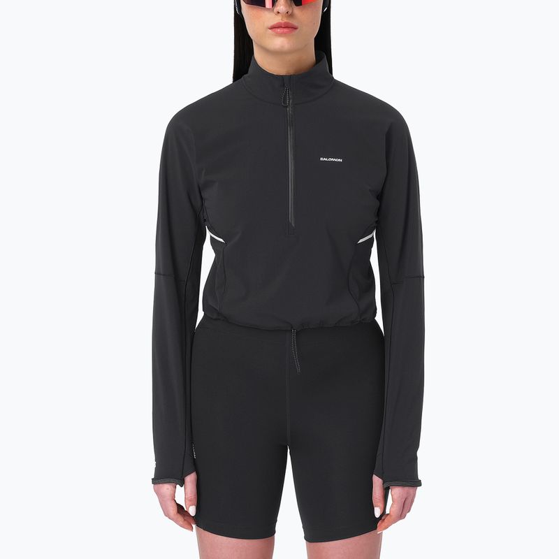 Moteriškas džemperis Salomon Sense Aero Hybrid CP PLVR deep black