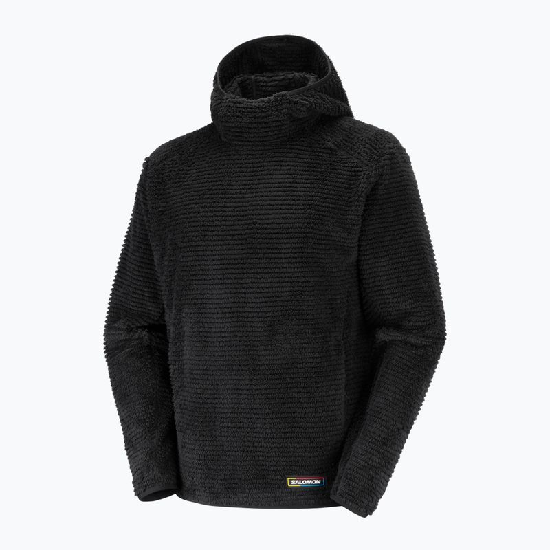 Vyriškas flisinis džemperis Salomon Thernova Fleece Hoodie deep black 6