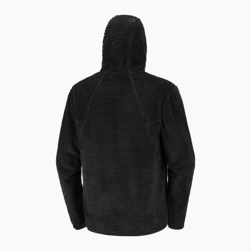 Vyriškas flisinis džemperis Salomon Thernova Fleece Hoodie deep black 7