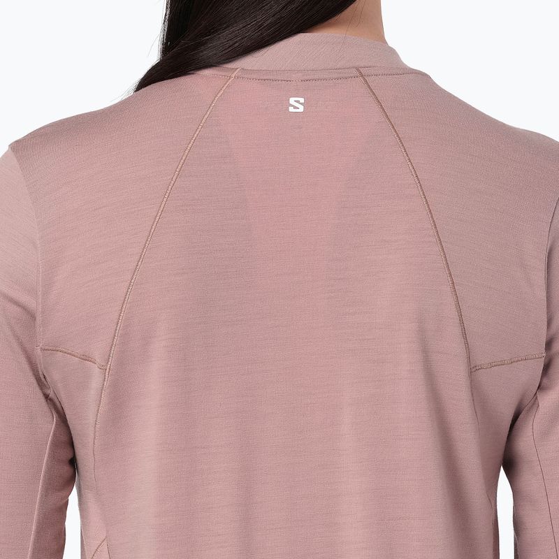 Moteriški bėgimo marškinėliai su ilgomis rankovėmis  Salomon Sense Merino Tee LS antler 4