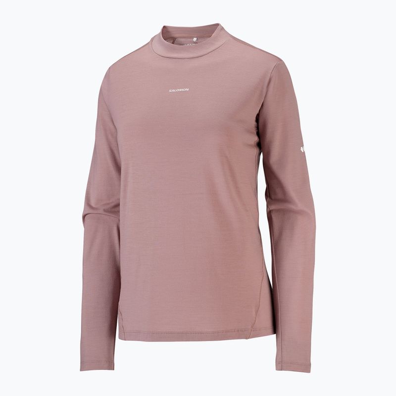 Moteriški bėgimo marškinėliai su ilgomis rankovėmis  Salomon Sense Merino Tee LS antler 5