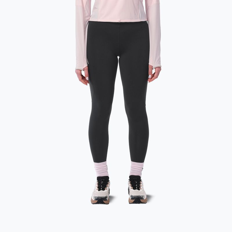 Moteriškos bėgimo tamprės Salomon Shakeout Core Warm Tights deep black