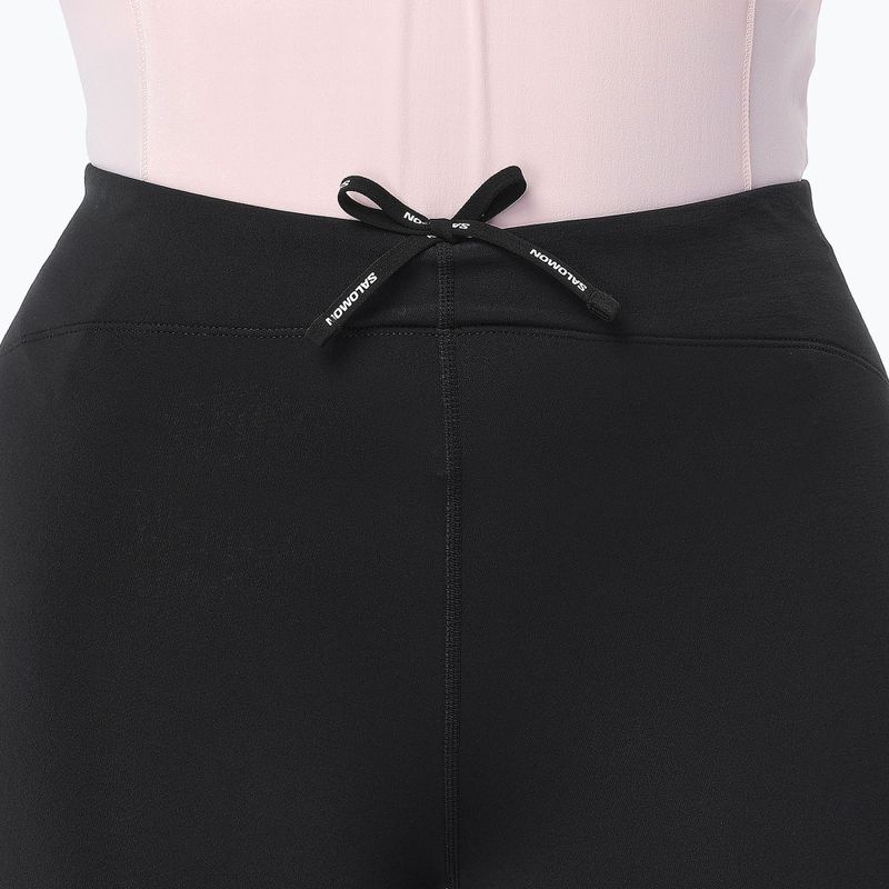 Moteriškos bėgimo tamprės Salomon Shakeout Core Warm Tights deep black 4