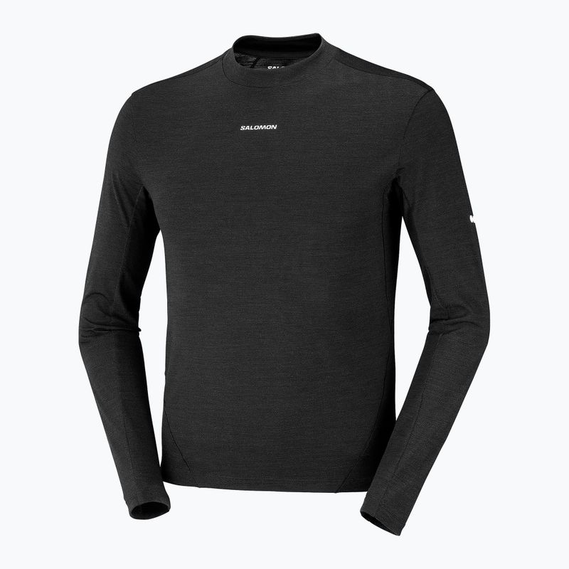 Vyriški bėgimo marškinėliai su ilgomis rankovėmis  Salomon Sense Merino Tee LS deep black 7