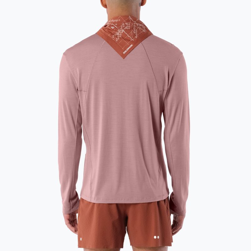 Vyriški bėgimo marškinėliai su ilgomis rankovėmis  Salomon Sense Merino Tee LS antler 3