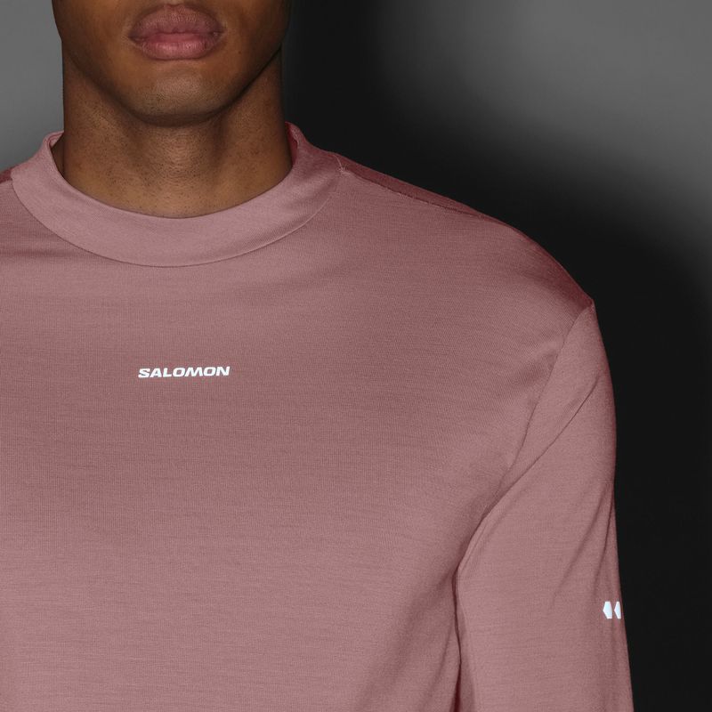 Vyriški bėgimo marškinėliai su ilgomis rankovėmis  Salomon Sense Merino Tee LS antler 7