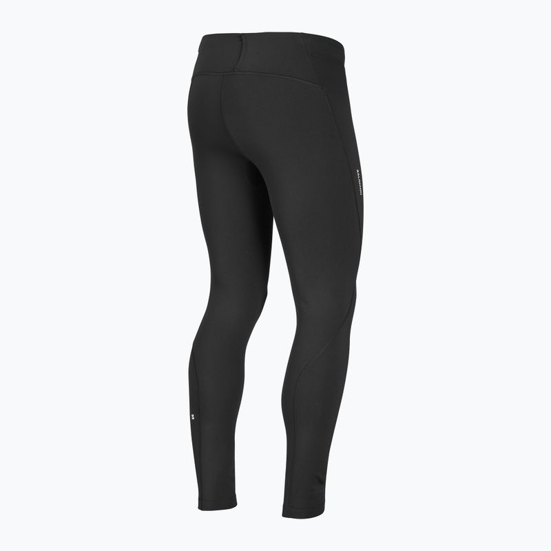 Vyriškos bėgimo tamprės Salomon Shakeout Core Warm Tights deep black 9
