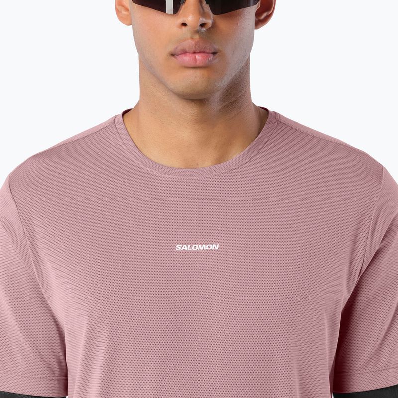 Vyriški bėgimo marškinėliai Salomon Shakeout Core SS Tee antler 3