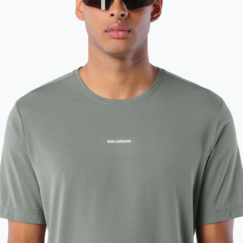 Vyriški bėgimo marškinėliai Salomon Shakeout Core SS Tee castor gray 3