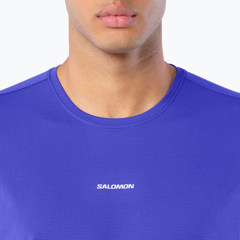 Vyriški bėgimo marškinėliai Salomon Shakeout Core SS Tee clematis blue 3